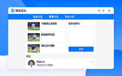 球迷论坛专区话题讨论与发帖